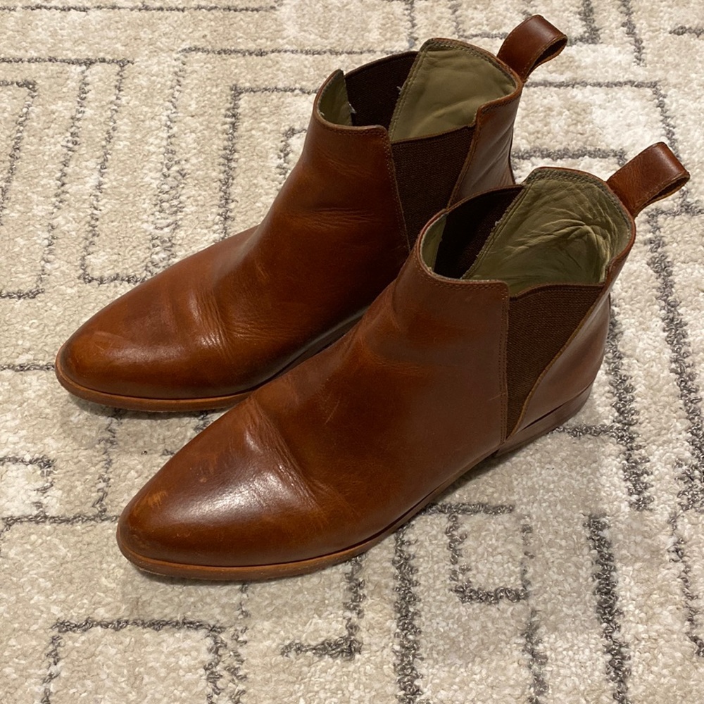 Whiskey leather Nisolo boots size 6.5